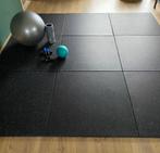 10x rubbertegel 100x100x2cm fitnessvloer, Sports & Fitness, Équipement de fitness, Enlèvement, Comme neuf, Tapis de fitness