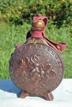 gourde plate et ronde en terre cuite, Antiquités & Art, Enlèvement ou Envoi