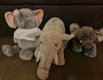 Knuffels : olifant / olifanten ( 4 stuks ), Comme neuf, Éléphant, Enlèvement ou Envoi