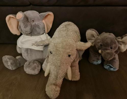 Knuffels : olifant / olifanten ( 4 stuks ), Enfants & Bébés, Jouets | Peluches, Comme neuf, Éléphant, Enlèvement ou Envoi