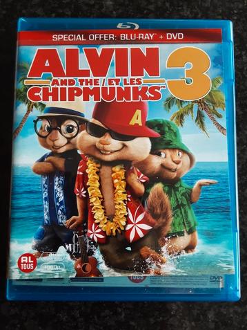 Alvin et les Chipmunks 3 blu ray NL FR, Enlèvement ou Envoi, Comme neuf, Dessins animés et Film d'animation