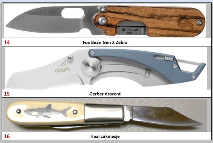 "Zakmesjes (6), Nieuw,  uit verzameling (adv 3)", Verzamelen, Overige Verzamelen, Ophalen of Verzenden