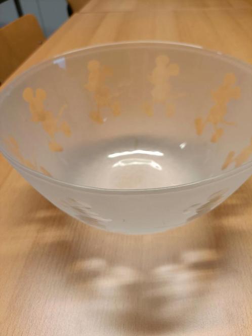 Disney "Mickey Mouse" glazen fruitsla kom, Verzamelen, Disney, Mickey Mouse, Ophalen of Verzenden