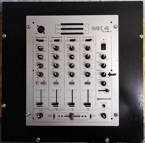 JB SYSTEMS MX 4 MKII 12 inch DJ-mengpaneel, Muziek en Instrumenten, Mengpanelen, Gebruikt, Microfooningang, Ophalen