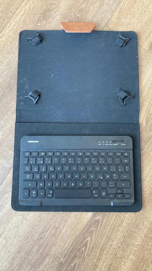 Bluetooth toetsenbord Medion Tablet 10 inch, Informatique & Logiciels, Claviers, Comme neuf, Sans fil, Repliable, Enlèvement