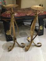 Set van 2 gouden kandelaars, Huis en Inrichting, Ophalen of Verzenden