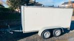 Remorque fourgon 750kg, 3 mètres, porte-bagages, 2 essieux, Autos : Divers, Remorques, Enlèvement, Comme neuf
