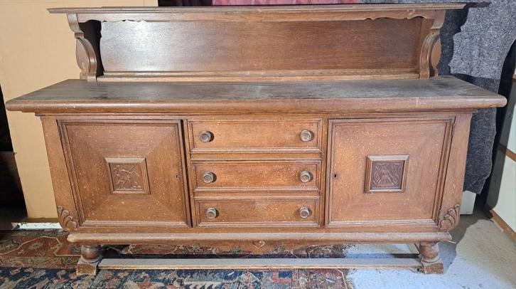 Dressoir en bois, Huis en Inrichting, Kasten | Dressoirs, Gebruikt, 150 tot 200 cm, 50 tot 75 cm, Met lade(s), Met deur(en), Met plank(en)