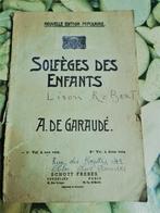 Solfège des enfants A De Garaudé - Années 30 ? 40 ?, Livres, Enlèvement ou Envoi, Général, Utilisé, A De Garaudé