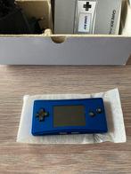 Game Boy Micro blauw met doos en papieren, Games en Spelcomputers, Games | Nintendo Game Boy, Ophalen of Verzenden, Gebruikt