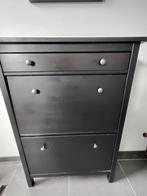 Zwarte schoenkast Hemnes zwart (Ikea), Huis en Inrichting, Kasten | Schoenenkasten, Ophalen, Gebruikt