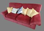 Salon alcantara rouge 3 pièces, Huis en Inrichting, Gebruikt, 75 tot 100 cm, 200 tot 250 cm, Ophalen