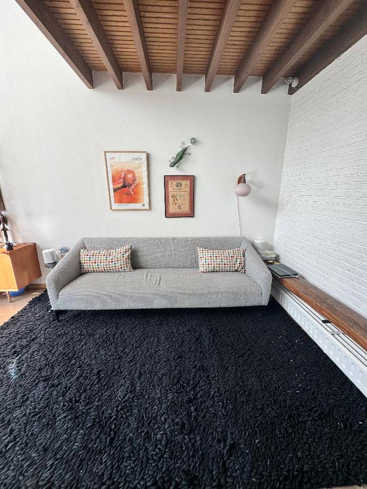 Koozo zetel + poef GRATIS op te halen, Huis en Inrichting, Zetels | Zetels, Gebruikt, Rechte bank, Driepersoons, 200 tot 250 cm