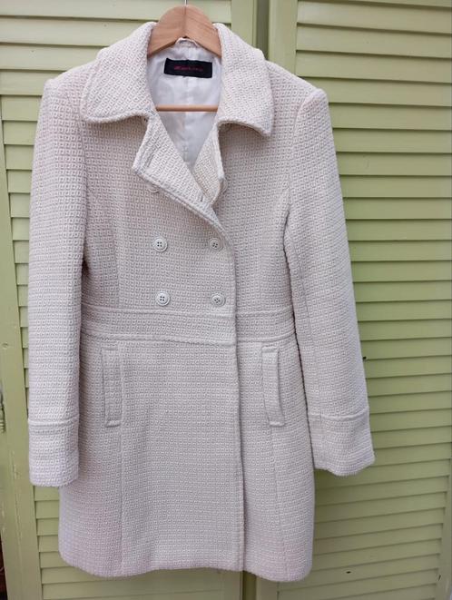 Crèmekleurige jas voor dames, T 38 van Zelia, Kleding | Dames, Jassen | Winter, Gedragen, Maat 38/40 (M), Beige, Ophalen of Verzenden