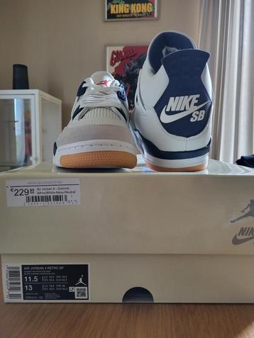 Jordan 4 Retro SB Navy EU 45.5 beschikbaar voor biedingen