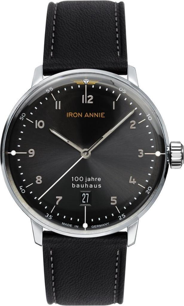 Quartz horloge Iron Annie 100Jahre Bauhaus, 5046-3, Handtassen en Accessoires, Horloges | Heren, Zo goed als nieuw, Leer, Ophalen of Verzenden