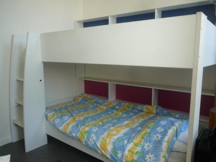 Parisot stapelbedden met matras, Kinderen en Baby's, Kinderkamer | Stapelbedden en Hoogslapers, Gebruikt, Stapelbed, Ophalen