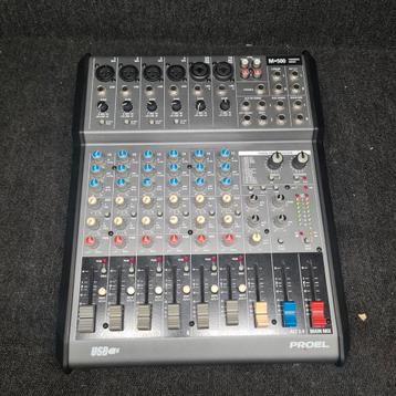 PROEL M500   powered mixer met effecten  en usb, Enlèvement ou Envoi, Utilisé