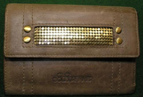 CLIO GOLDBRENNER MARTEN LEREN PORTEMONNEE/PORTEMONNEE, Handtassen en Accessoires, Tassen | Damestassen, Gebruikt, Overige typen