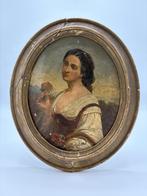 zeldzaam portret schilderijtje Jean-Baptiste Madou 1796-1877, Antiek en Kunst, Kunst | Schilderijen | Klassiek, Ophalen of Verzenden