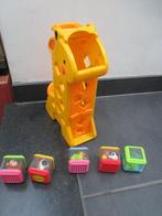 Fisher Price giraf met 5 educatieve blokken + geluid, Kinderen en Baby's, Speelgoed | Fisher-Price, Speelset, Met geluid, Gebruikt