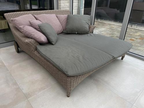 Ligbed - loungebed - wicker / NIEUW, Jardin & Terrasse, Chaises longues, Neuf, Osier, Enlèvement