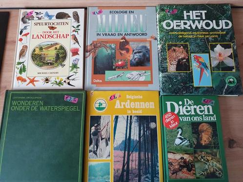 Set van 6 retro natuurboeken, Boeken, Natuur, Gelezen, Ophalen