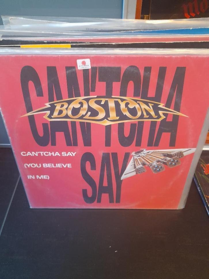 12" - boston - can'tcha say - vak 13, Cd's en Dvd's, Vinyl | Hardrock en Metal, Gebruikt, Ophalen of Verzenden