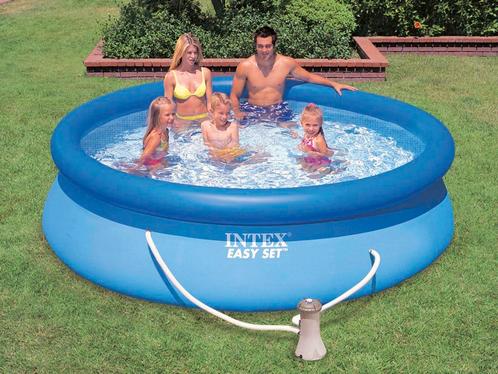 Intex piscine nage Easy Set Round 305x76 + POMPE nage, Jardin & Terrasse, Piscines, Comme neuf, Piscine gonflable, Moins de 80 cm