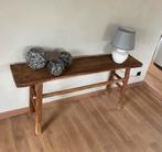 Oude Robuuste Landelijke Houten Sidetable Wandtafel, Huis en Inrichting, Tafels | Sidetables, Ophalen, Zo goed als nieuw, 150 tot 200 cm