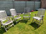 Tuinstoelen relax teak, Tuin en Terras, Ophalen, Zo goed als nieuw, Verstelbaar