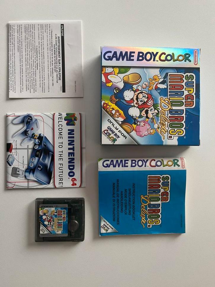 Super Mario Bros. Deluxe – Game Boy Color – CIB, Games en Spelcomputers, Games | Nintendo Game Boy, Zo goed als nieuw, Ophalen
