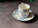 Petite tasse bleu décoration, Comme neuf, Porcelaine, Tasse et/ou soucoupe