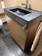 Badkamer meubel met natuursteen., Huis en Inrichting, Ophalen, Overige typen, 50 tot 100 cm, Zo goed als nieuw