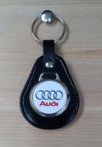 AUDI Sleutelhanger met logo . Zwart leer, Enlèvement ou Envoi, Neuf, Audi