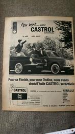 Reclame Castrol -jaren 1950, Verzamelen, Tijdschriften, Kranten en Knipsels, Ophalen of Verzenden, Tijdschrift