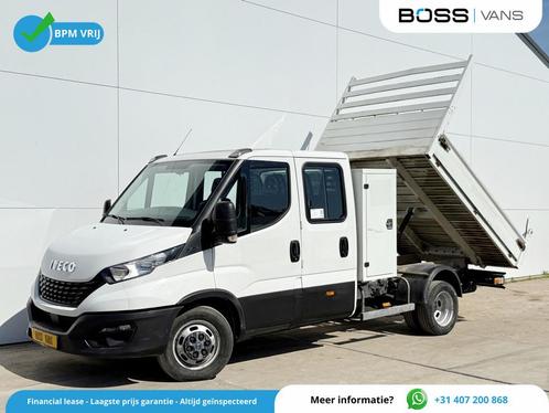 Iveco Daily 35C14 Kipper Dubbele Cabine Dubbellucht Trekhaak, Auto's, Bestelwagens en Lichte vracht, Bedrijf, Te koop, ABS, Airconditioning