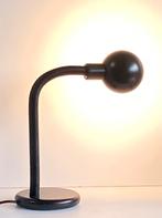 Knikbare bureaulamp - jaren 70 - zwart - vintage, Huis en Inrichting, Lampen | Tafellampen, Metaal