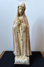 Très belle statue ancienne : Notre-Dame de Fatima - plâtre -, Enlèvement