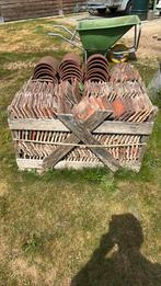 Oude Bourgondische tegelpannen, Doe-het-zelf en Bouw, Dakpannen en Dakbedekking, Ophalen, Gebruikt, Steen of Klei, Minder dan 5 m²
