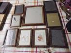 8 cadres photo en bois ensemble 10 euros, Enlèvement ou Envoi, Comme neuf, Bois