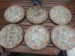 assiette a huitres en céramique , 6 ou 12 dispo année 70 ?, Antiek en Kunst, Antiek | Keramiek en Aardewerk, Ophalen