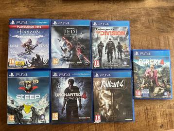 Playstation 4 games, 7 stuks beschikbaar voor biedingen