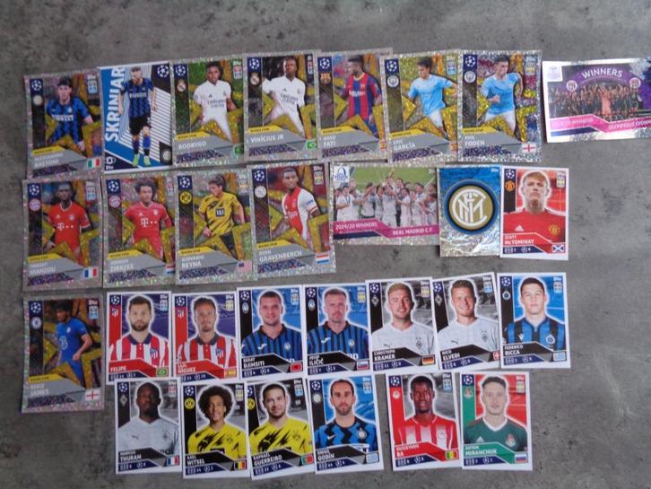 TOPPS VOETBAL STICKERS Champions league 2020/21  29x, Hobby en Vrije tijd, Stickers en Plaatjes, Verzenden