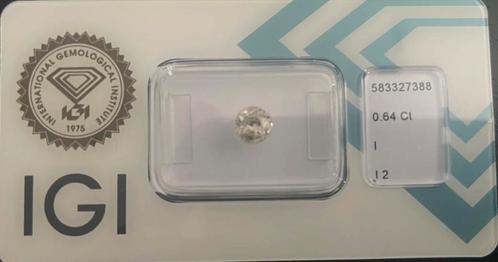 Diamant 0,64ct met certificaat, Postzegels en Munten, Edelmetalen en Baren, Ophalen of Verzenden