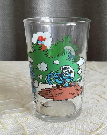 Glas Smurfen + Peter Pan + Sioux + Disney  beschikbaar voor biedingen