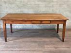 Antieke Franse boerentafel - 200 x 86 cm + 78 cm hoog, Ophalen of Verzenden