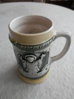 Pot à bière allemand antique en céramique/porcelaine, Comme neuf, Autres marques, Chope(s), Enlèvement ou Envoi