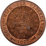 Pays-Bas 2 cents et demi, 1877, Timbres & Monnaies, Monnaies | Pays-Bas, Enlèvement ou Envoi, Monnaie en vrac