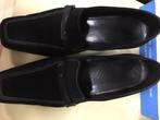 zwarte daim schoenen m 38.5, Schoenen met lage hakken, Zwart, Ophalen of Verzenden, Gedragen